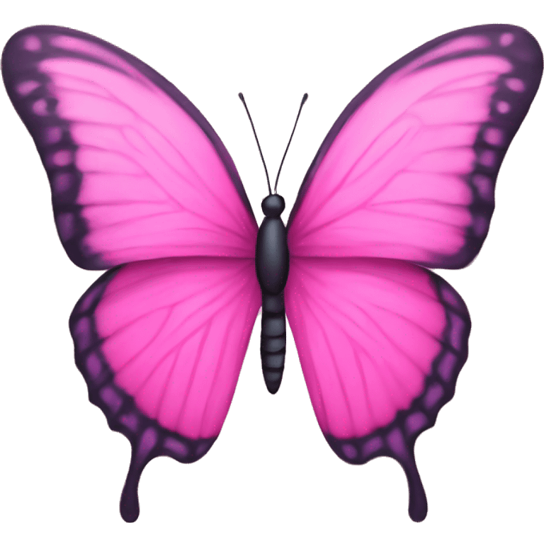 A butterfly in pink emoji