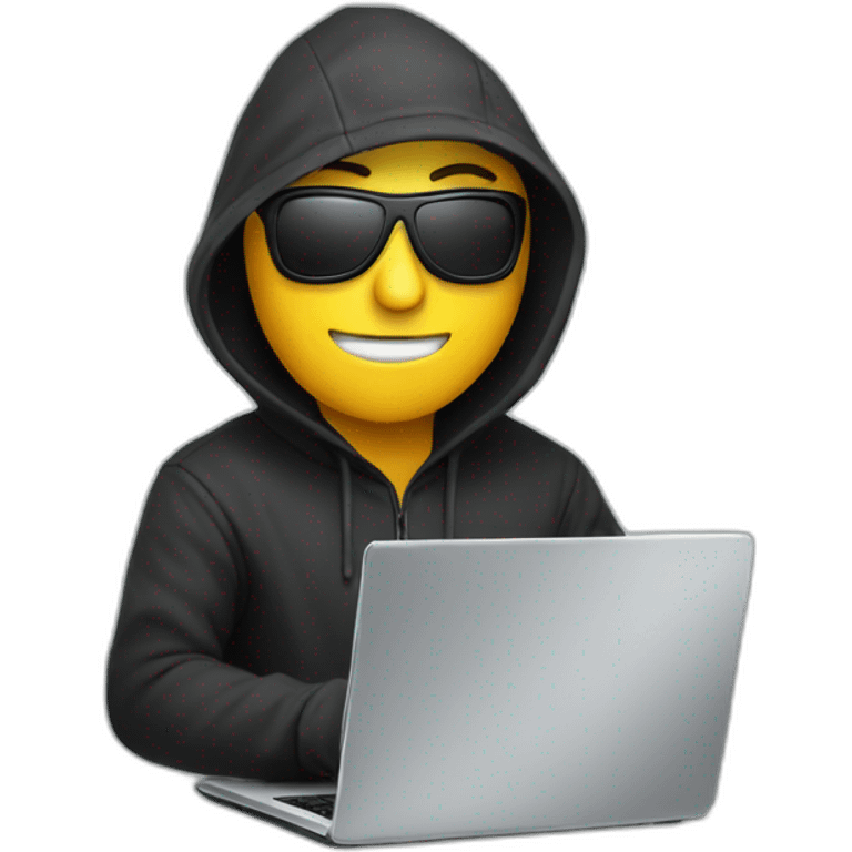 an hacker with a laptop emoji