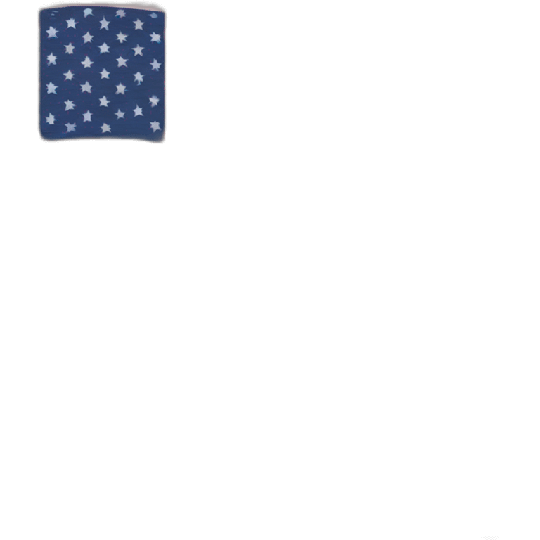 American flag without stripes emoji