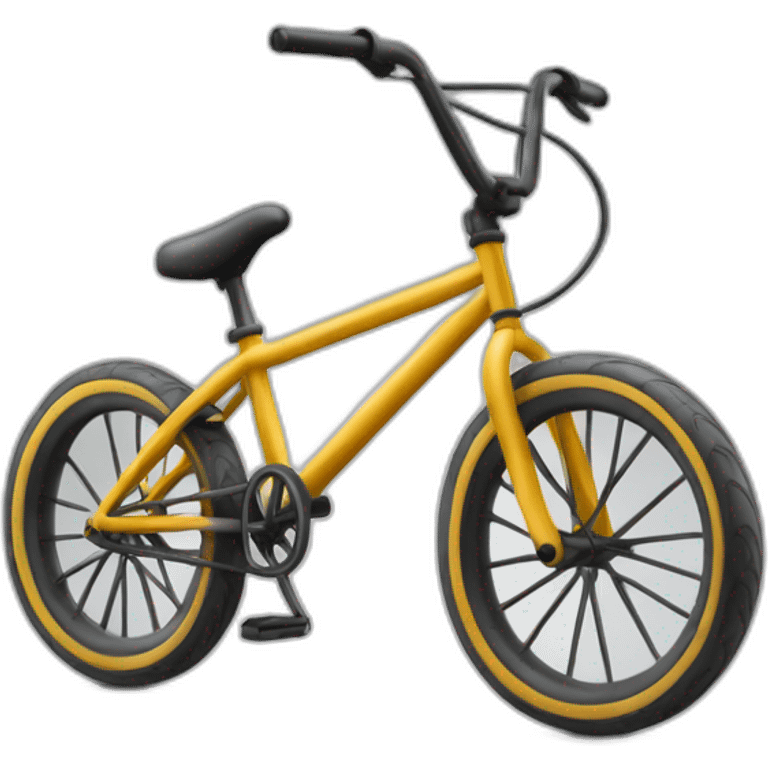 BMX FAHRRAD mit einem kleinen düsenantrieb emoji