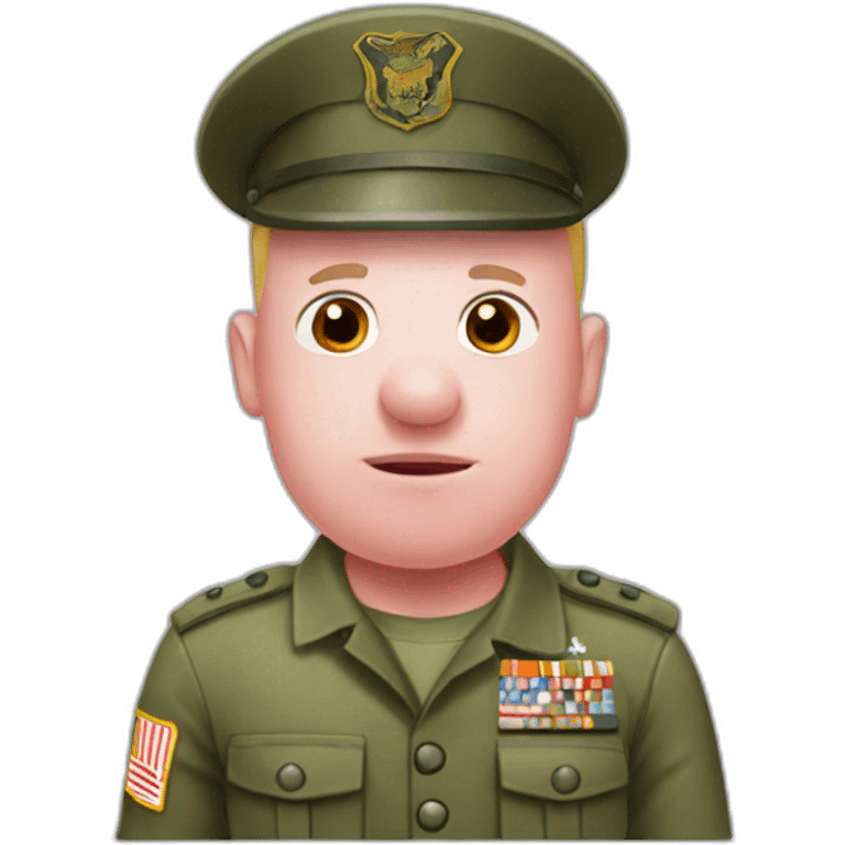 Pig military emoji