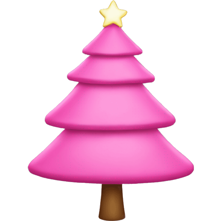 Pink christmas tree emoji