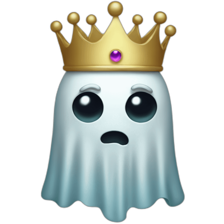 Ghost with a crown emoji