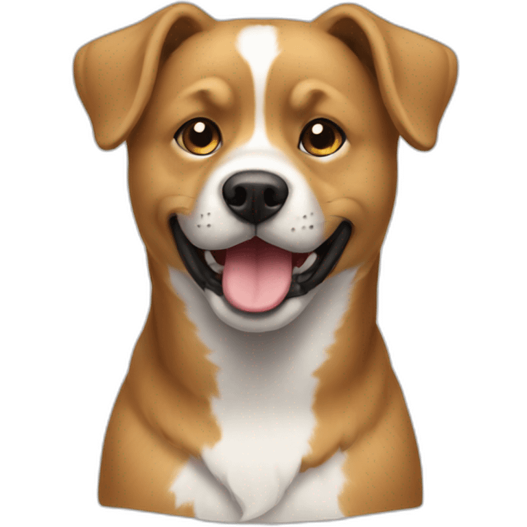 Chien sur chat emoji