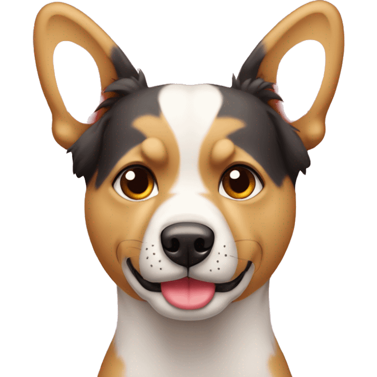 Cara de perro con corazones la cabeza  emoji