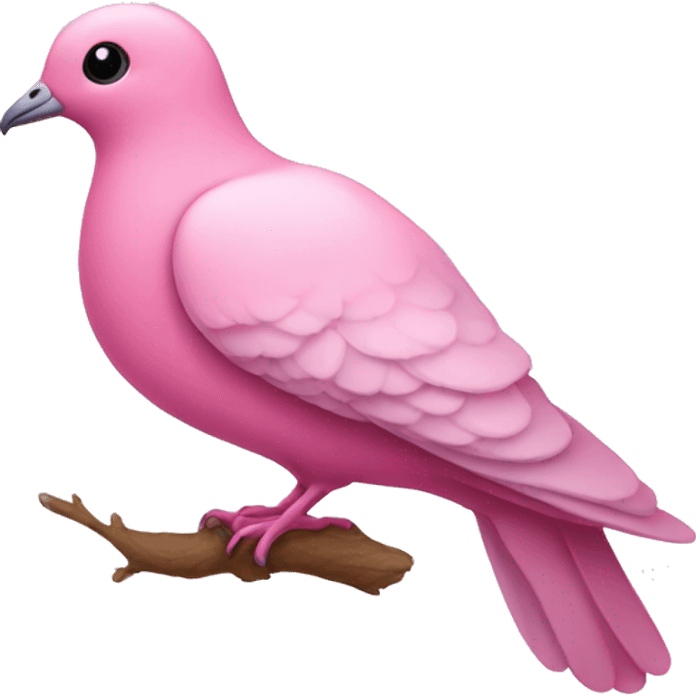 pink dove emoji