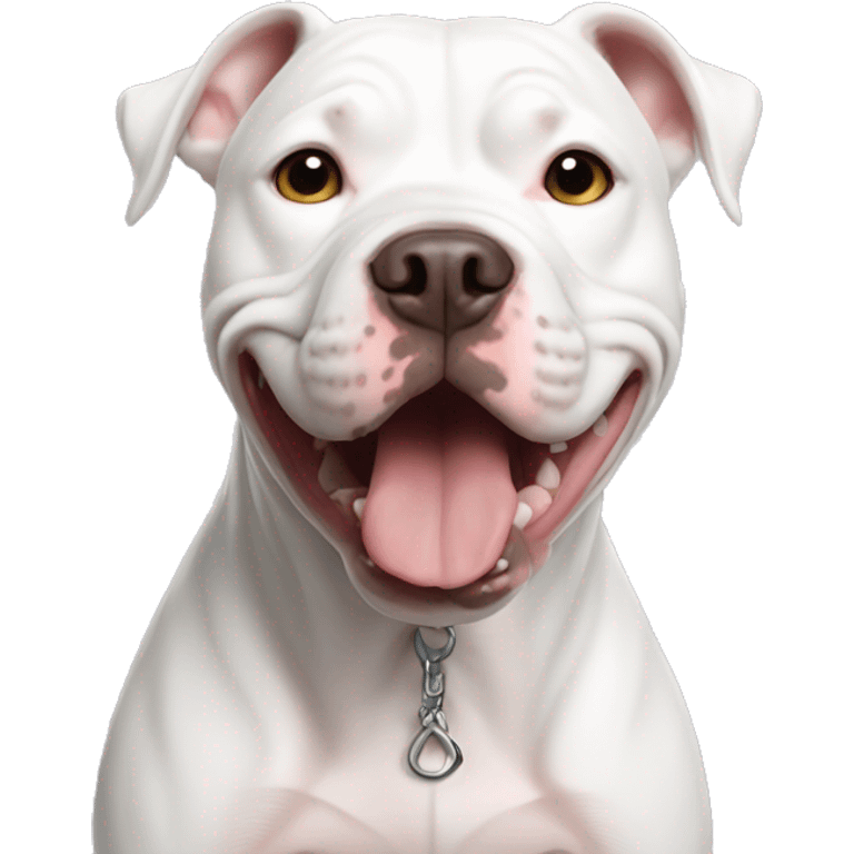 White pitbull emoji