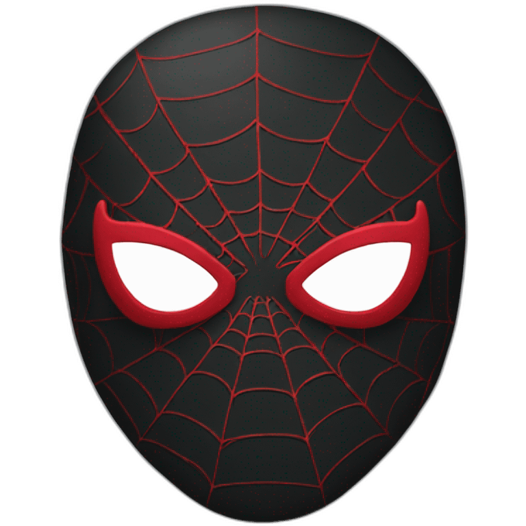 spiderman black mask emoji