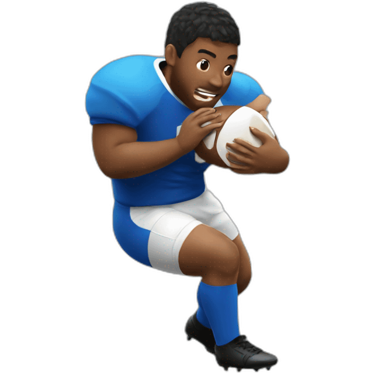 rugby tackle emoji