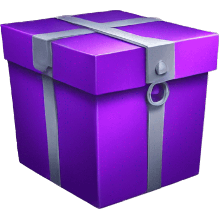 mystery metalic purple box emoji