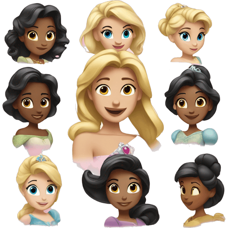 Disney princesses emoji