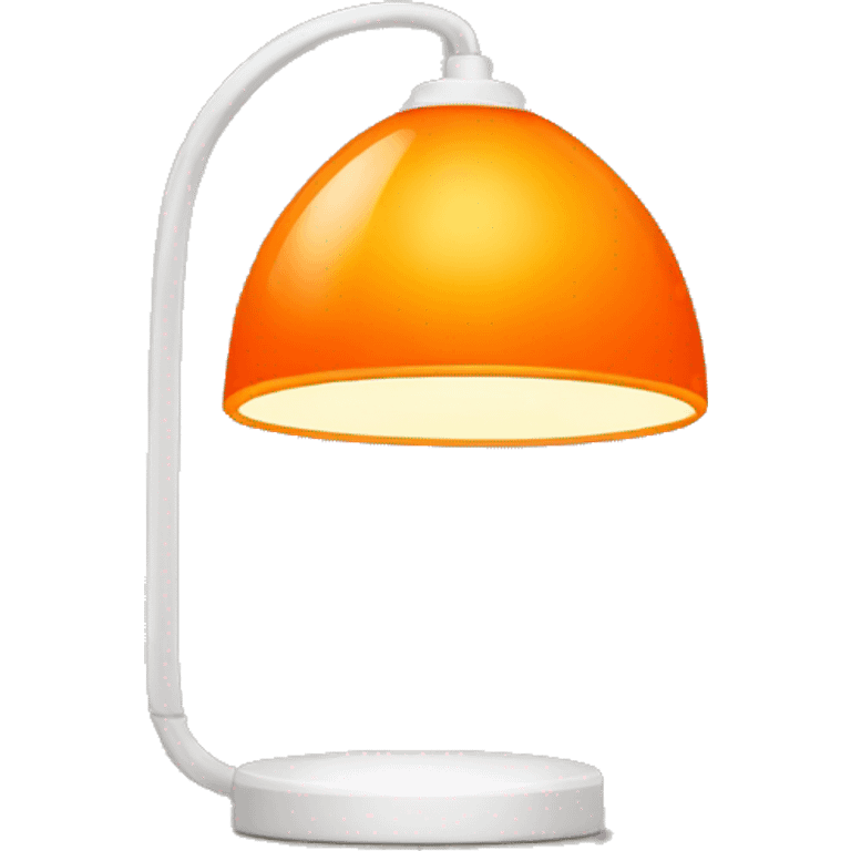 Modern orange lamp emoji