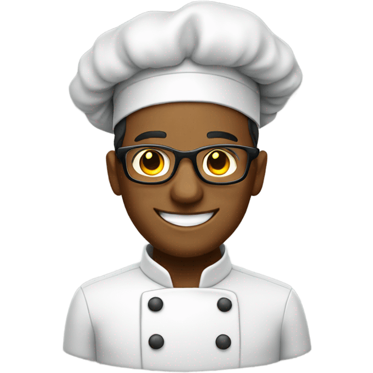 smiling chef with glasses emoji