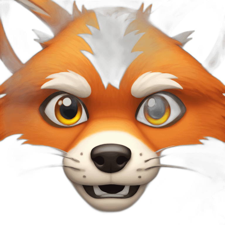 Angry fox face emoji