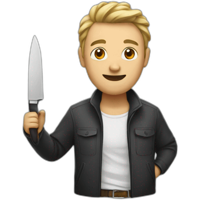 Man with knife emoji