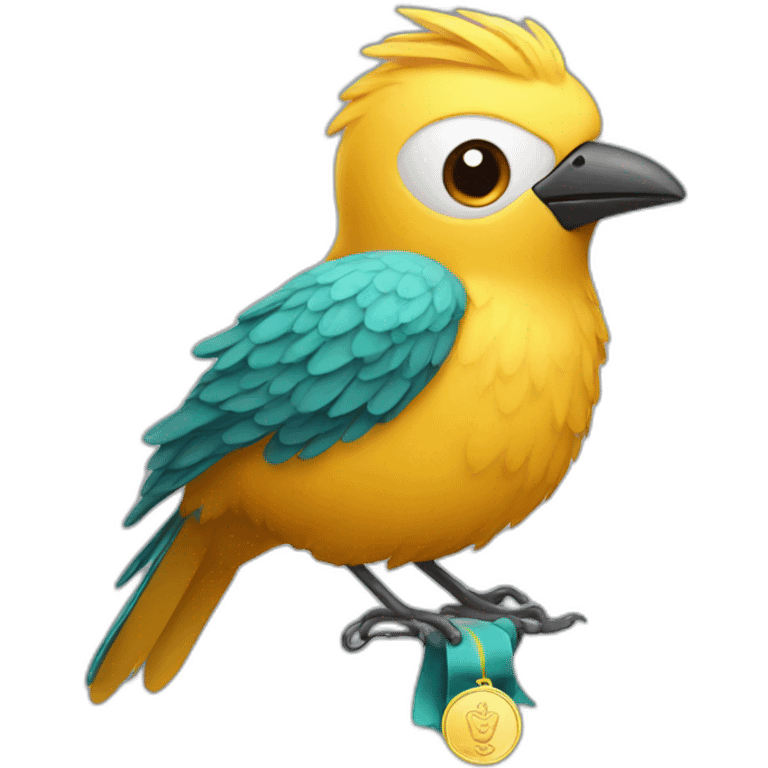 bird with medal emoji