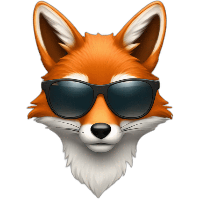 fox with sunglasses emoji