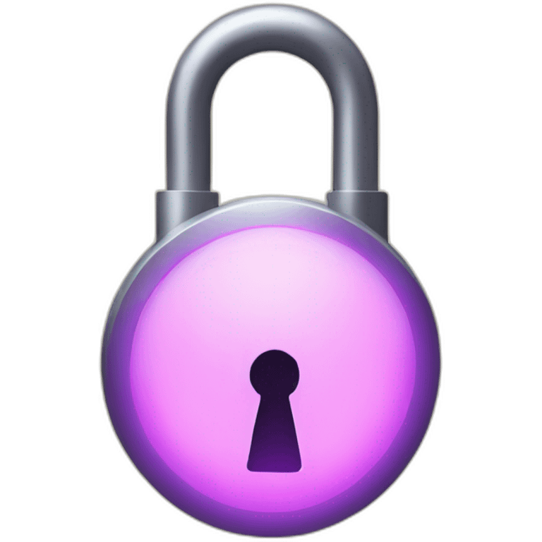 glowing lock emoji