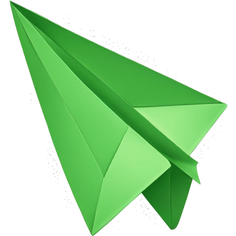 green paper plane emoji