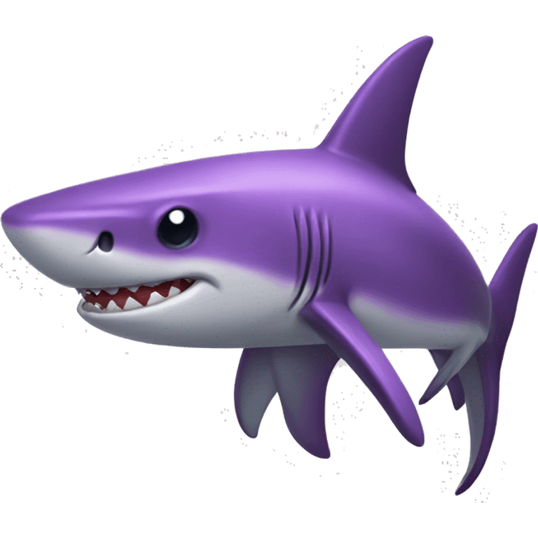 Purple shark emoji