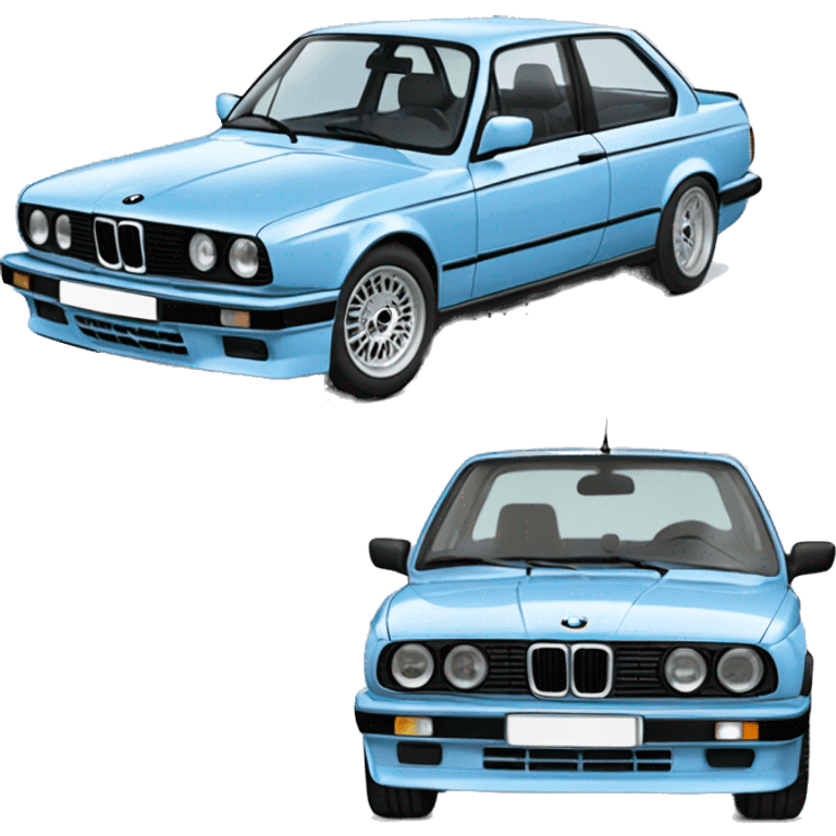 baby blue bmw e30 325is emoji