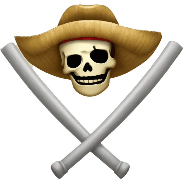 straw hat pirate flag emoji