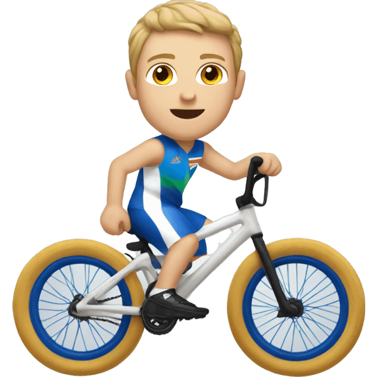 summer olympics bmx boy caucasian emoji