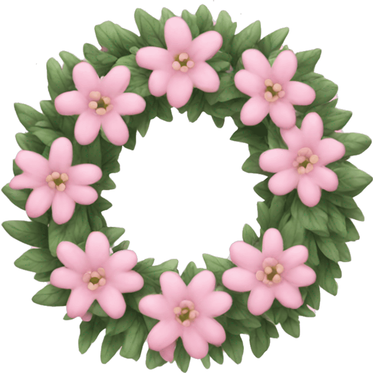 Light pink wreath  emoji