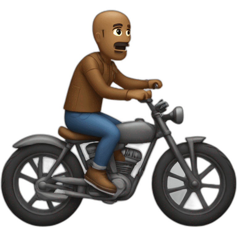 Bad man on bike emoji