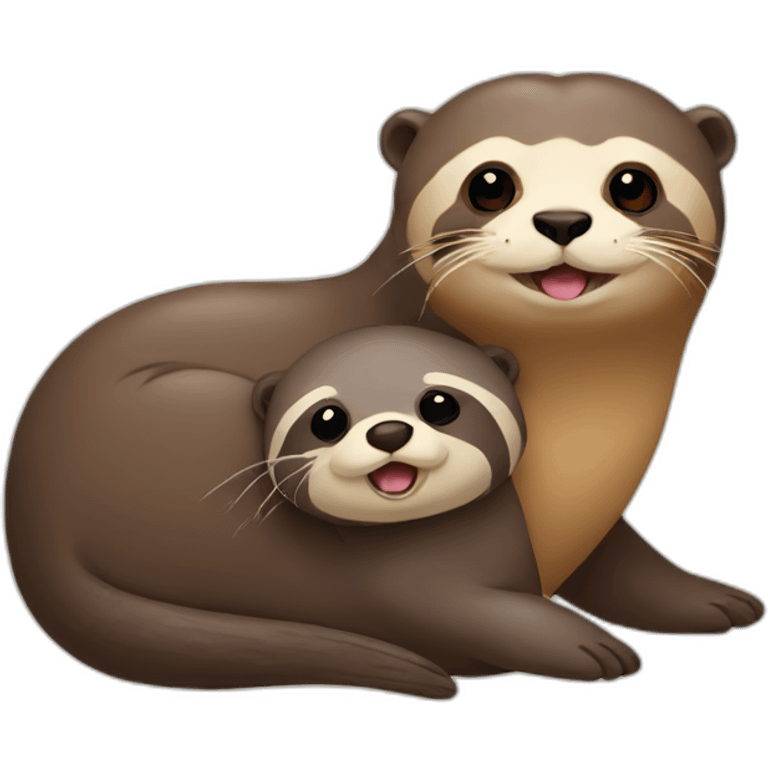 otter with a sloth emoji