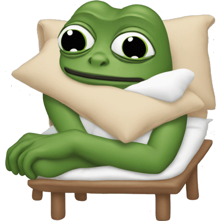 pepe dreaming or relaxed emoji