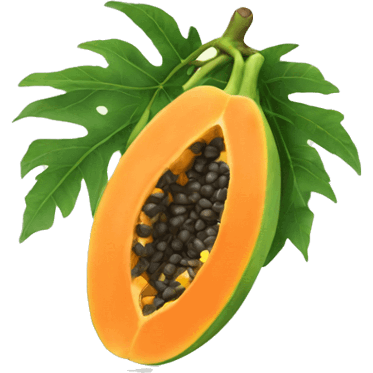 Papaya emoji