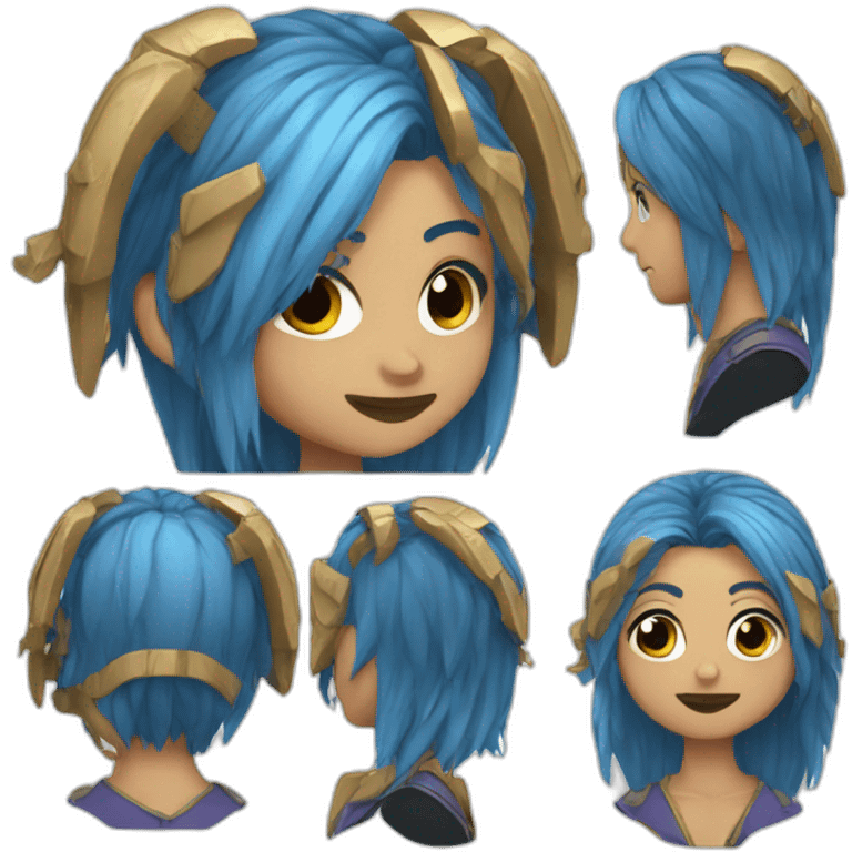 Rauw Alejandro with blue hairs emoji