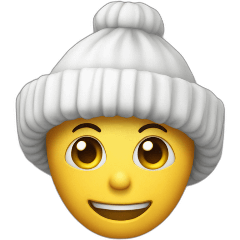 squelette avec un bonnet  emoji