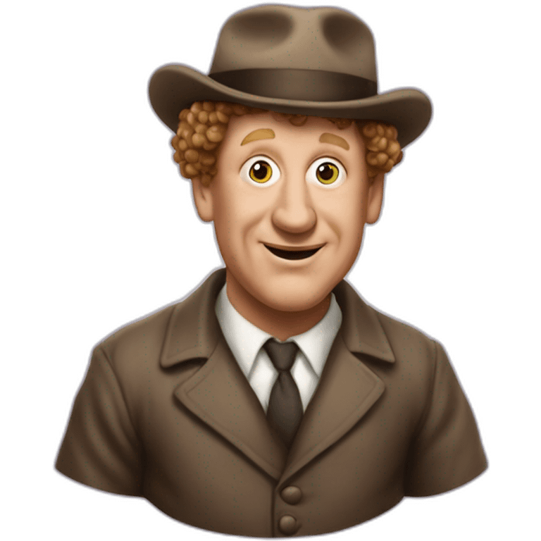 Curly joe of the three stooges emoji