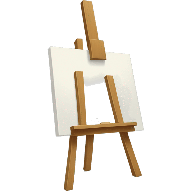 easel with a painting
 emoji