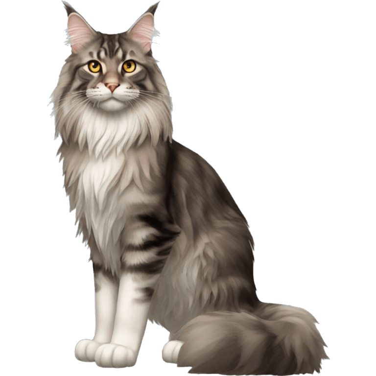 Maine Coon Cat Breed Full Body emoji