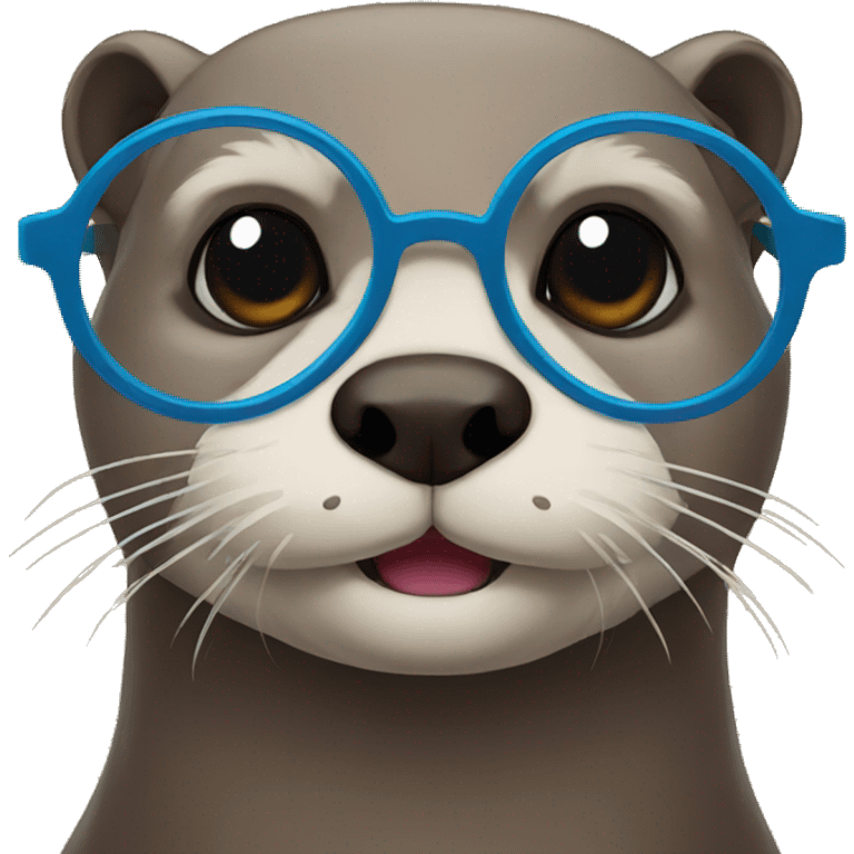 otter with glasses emoji