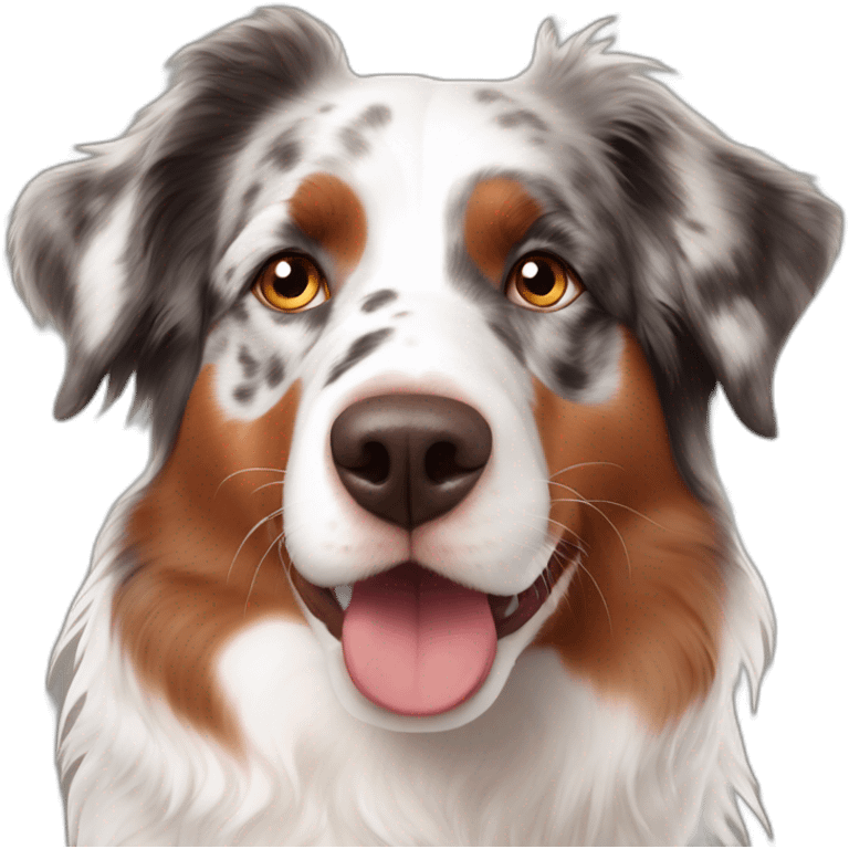 red merle australian shepherd emoji