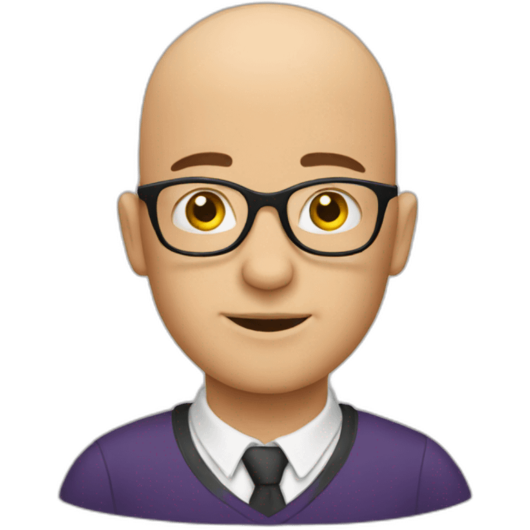 bald geek emoji