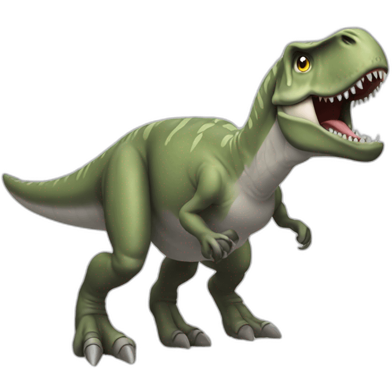 t rex gray emoji