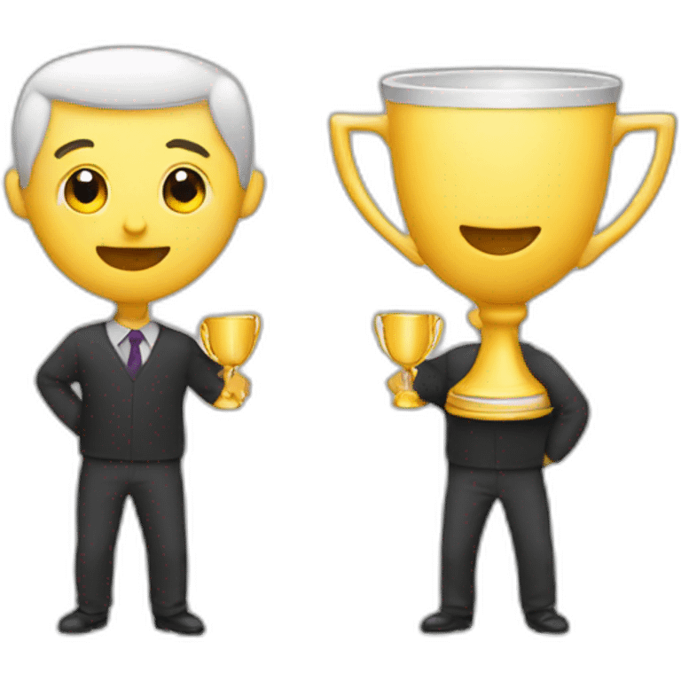 couple holding prize cup emoji