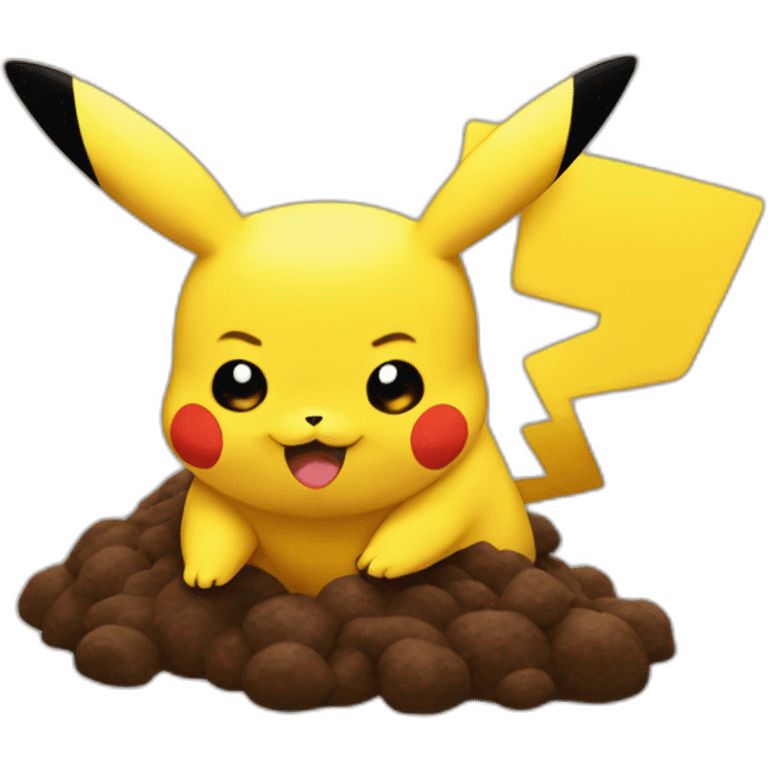 Pikachu-make-poop emoji