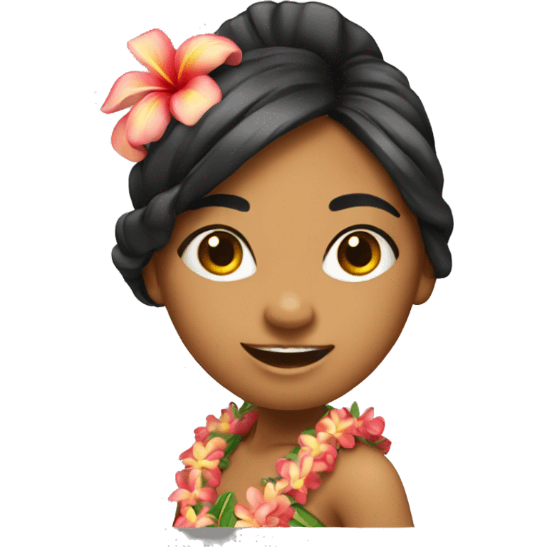 hawaii dance girl emoji