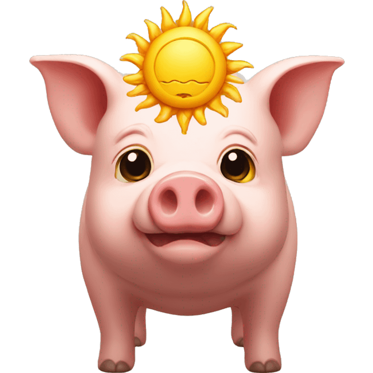 sun god pig emoji