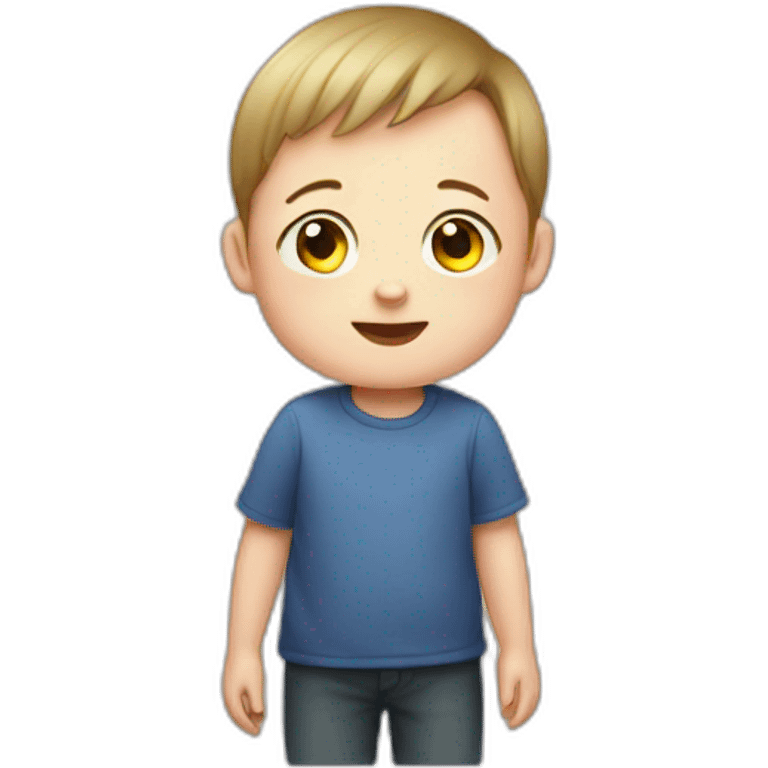 Kid with down syndrome emoji