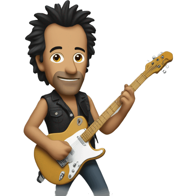 Springsteen playing guitar emoji