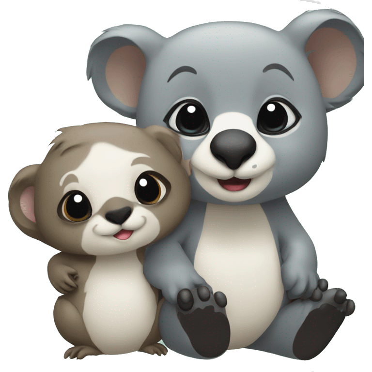 Otter and koala emoji