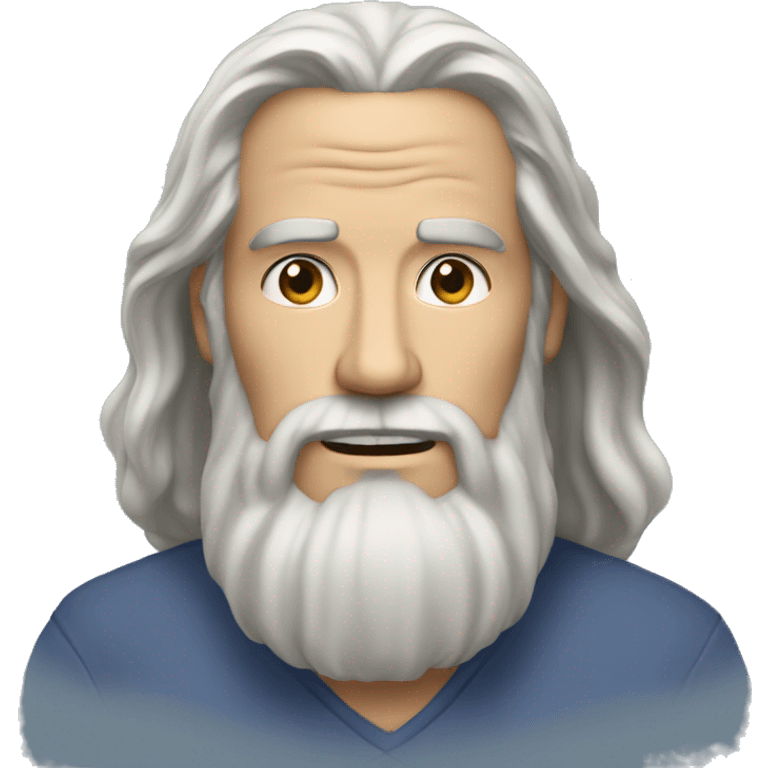 a boomer long hair and beard  emoji