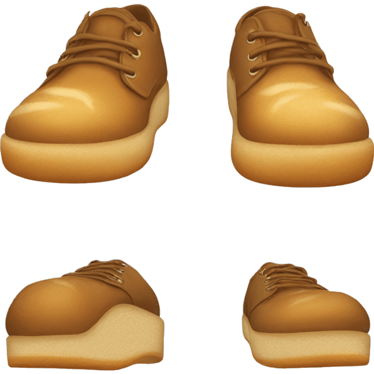 Shoes from bread emoji